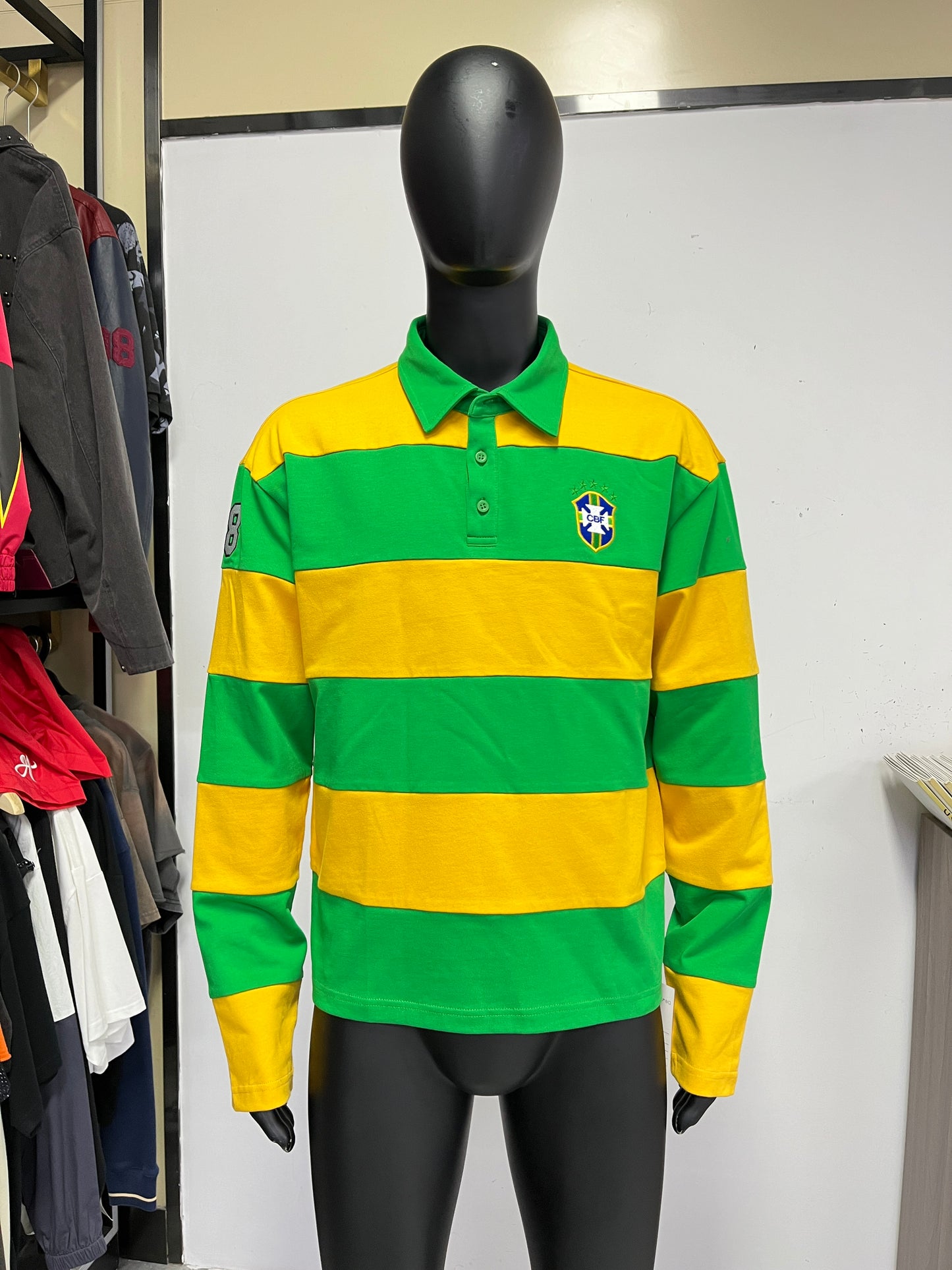 (Pre Order) Long Sleeve "Brazil" Polo