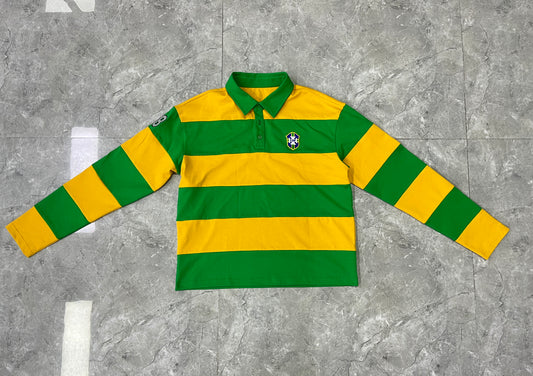 (Pre Order) Long Sleeve "Brazil" Polo